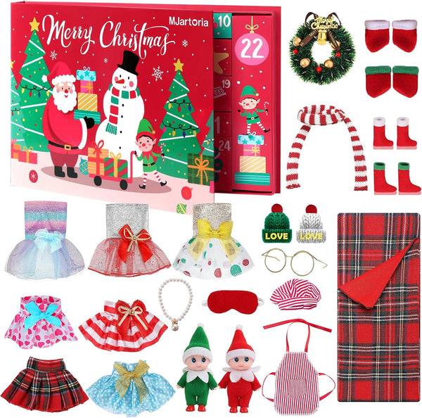 MJartoria Advent Calendar 2023 for Girls Kids Christmas Accessories fo